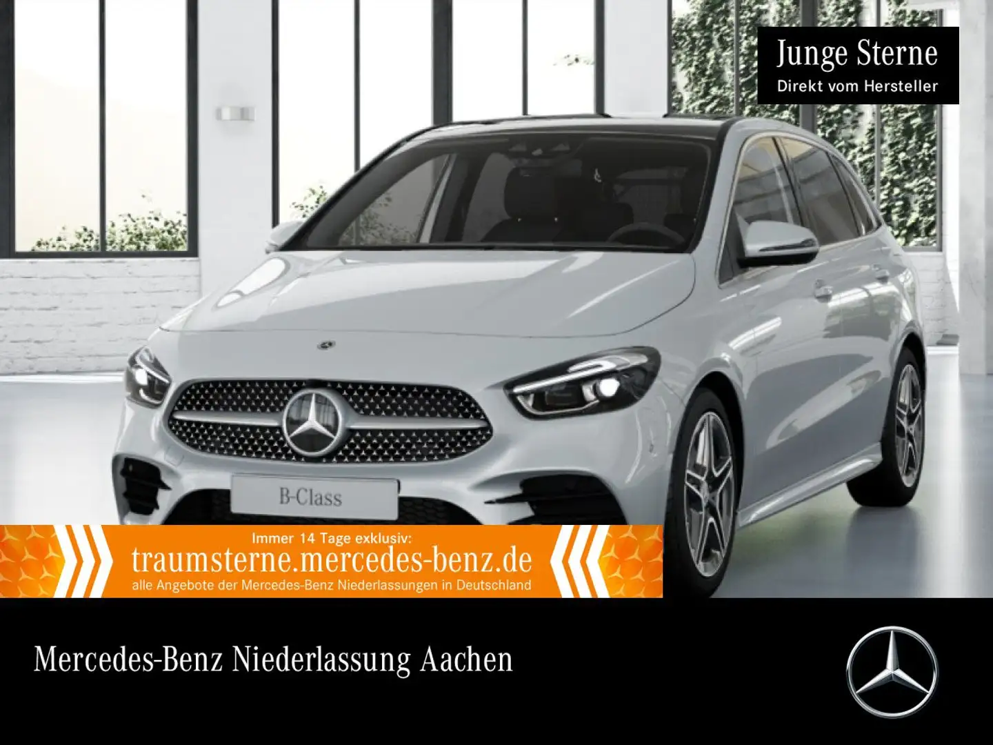 Mercedes-Benz B 250 4M AMG+PANO+360°+AHK+MULTIBEAM+HUD+KEYLESS Weiß - 1