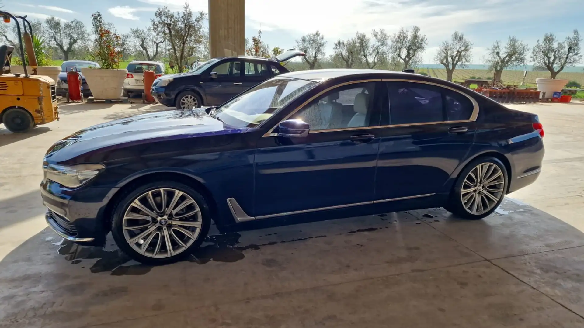 BMW 730 Serie 7 G/11-12 2015 730d xdrive auto Bleu - 2