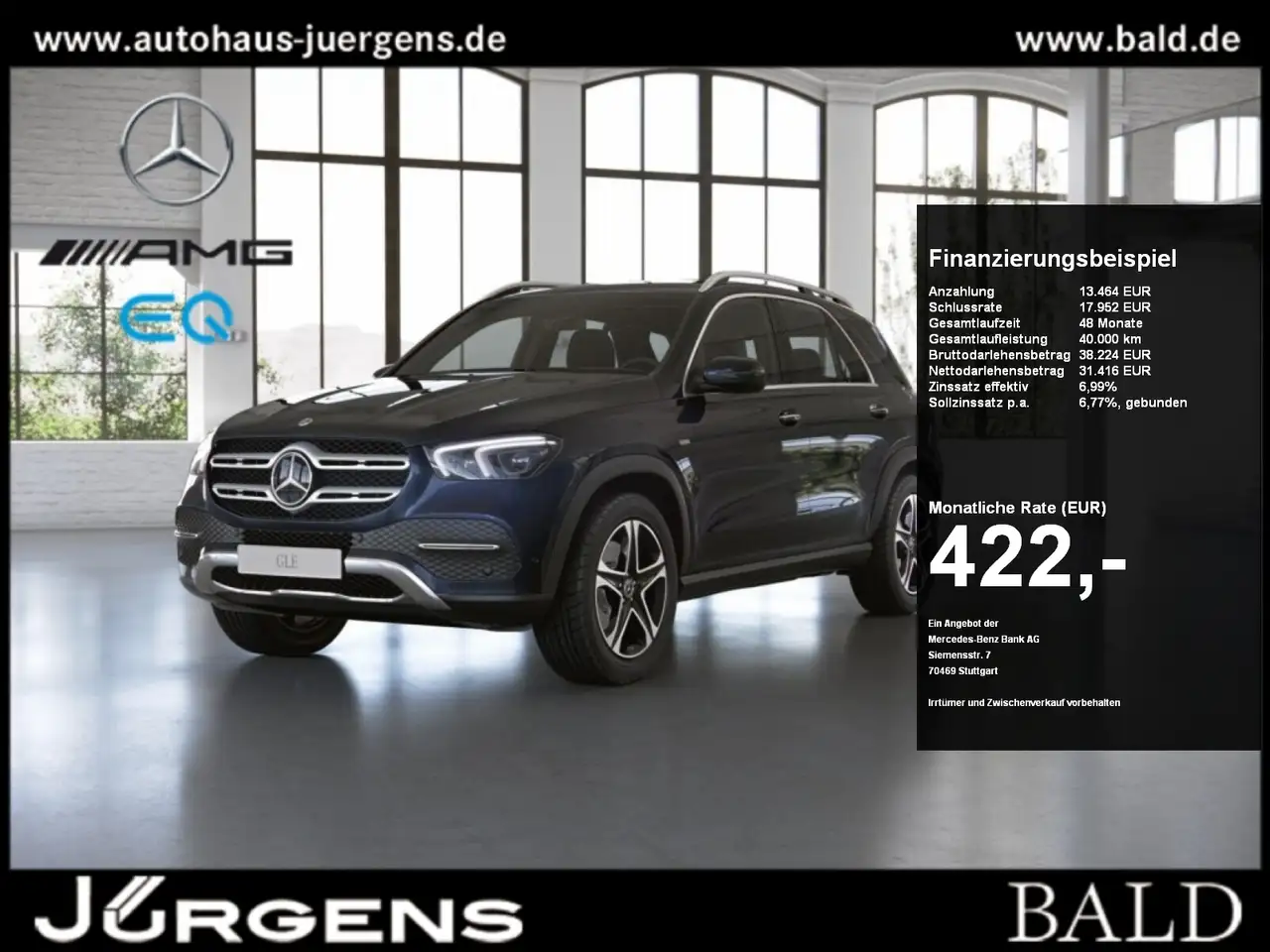 Mercedes-Benz GLE de 4M AMG-Inter/MLB/360/HUD/AHK/Nappa/20