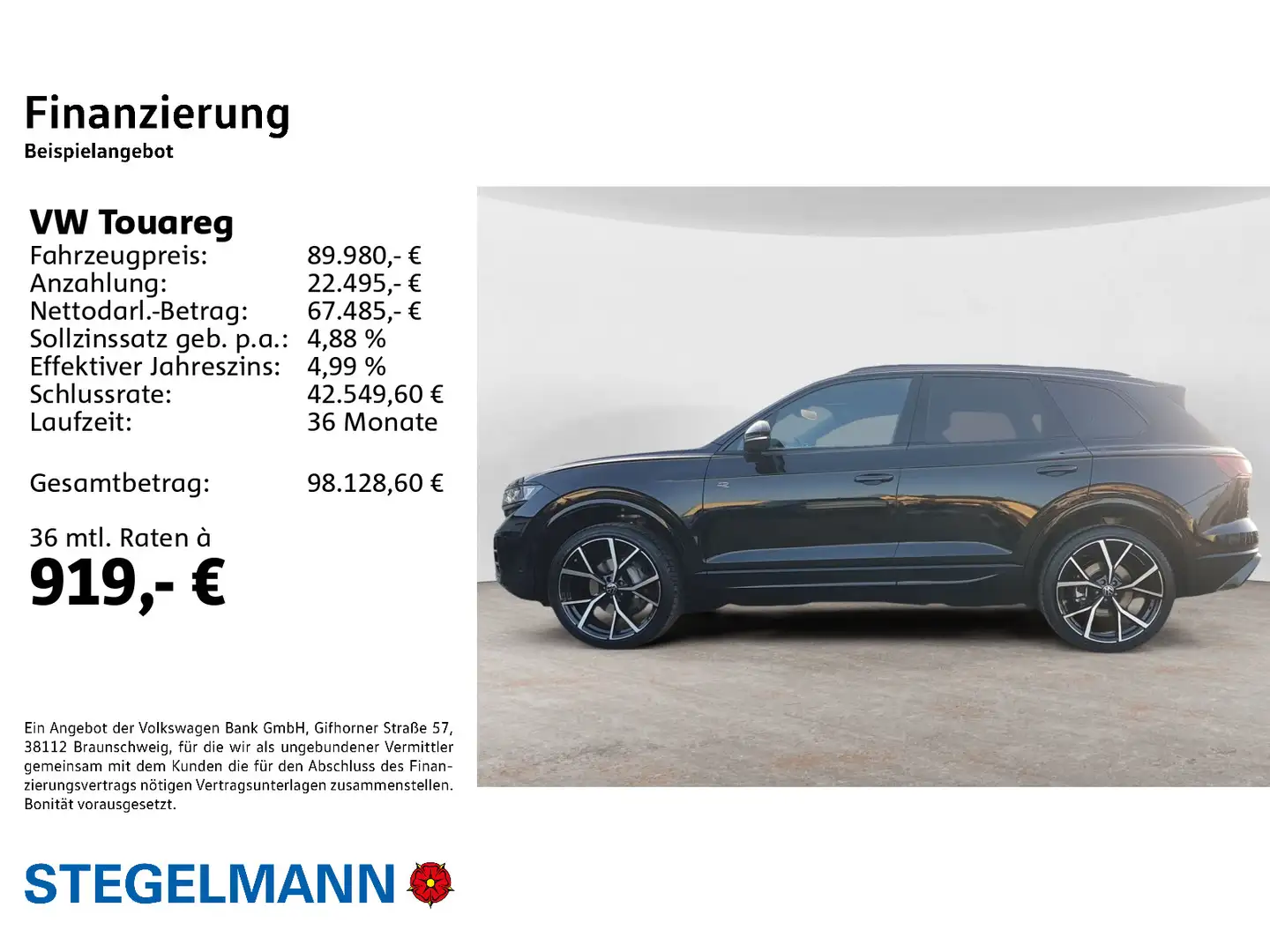 Volkswagen Touareg V6 TDI 4M Tiptr.*R-Line*Black-Style*Pano Schwarz - 2