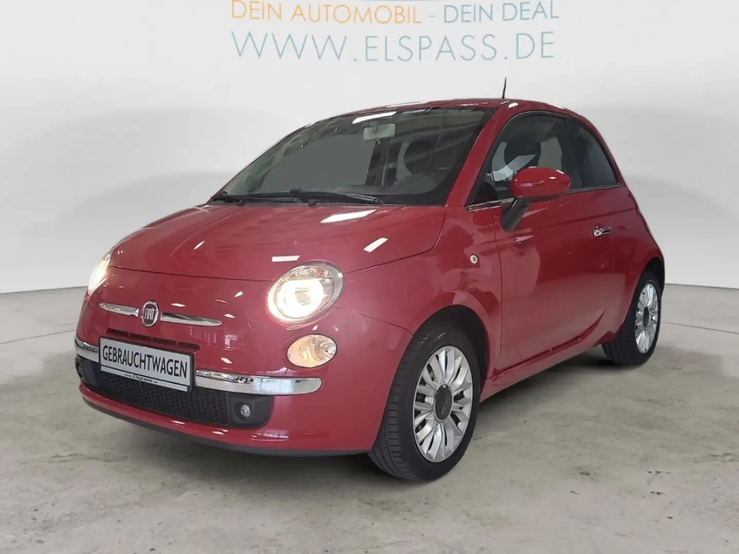 Fiat 500 Lounge ALU PDC KLIMA MULTIFLENKRAD TEILLEDER CD/MP Rot - 2