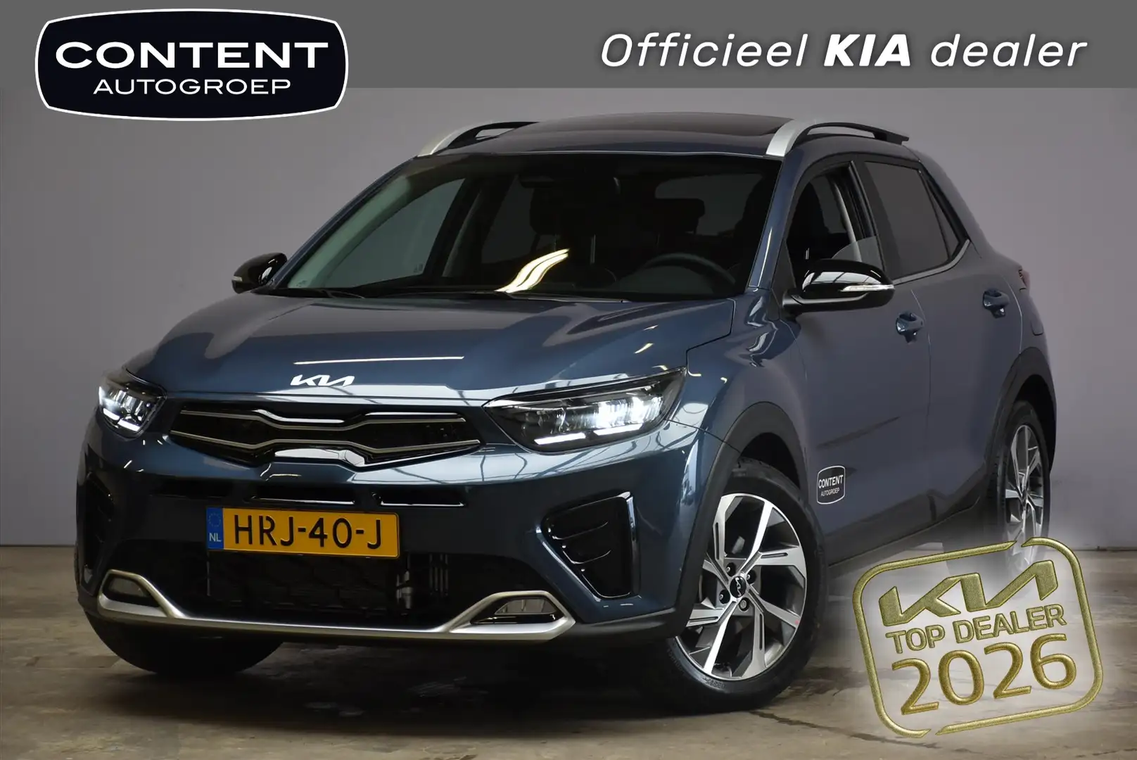 Kia Stonic 1.0 T-GDi MHEV 100pk GT-PlusLine Bleu - 1