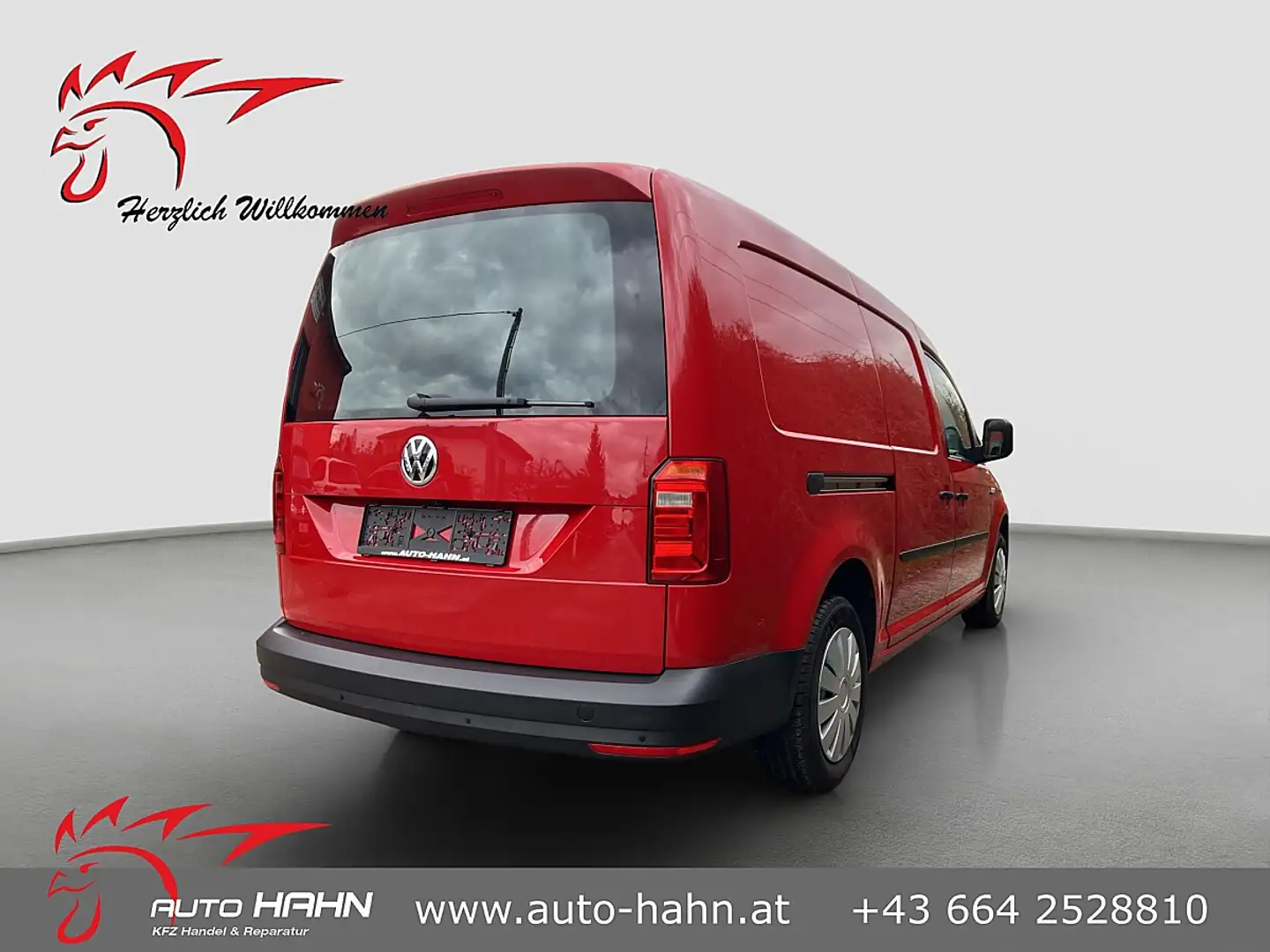 Volkswagen Caddy Maxi Kasten 2,0 TDI DSG 2xSchiebetür/Navi/1.B/... Rot - 2