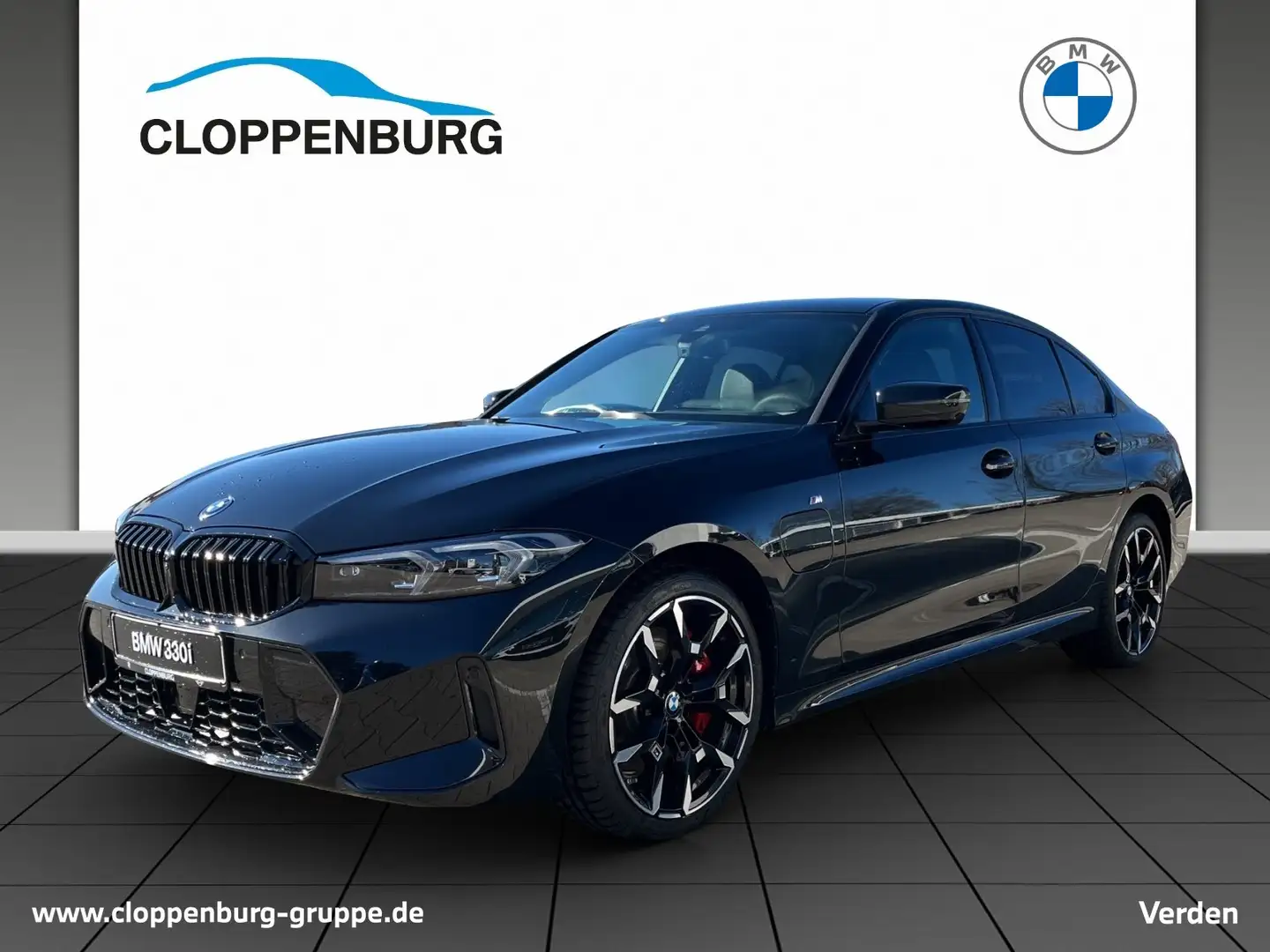 BMW 330 e AHK+Navi+ACC+SHZ+KeyGO+HiFi UPE: 78.270€ Zwart - 1