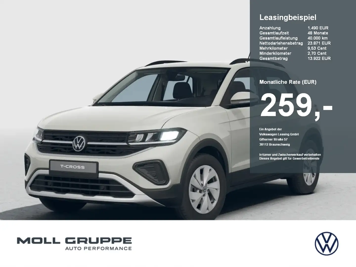 Volkswagen T-Cross Life 1.0 l TSI OPF  DSG 2xKLIMA ACC AHK Grijs - 1