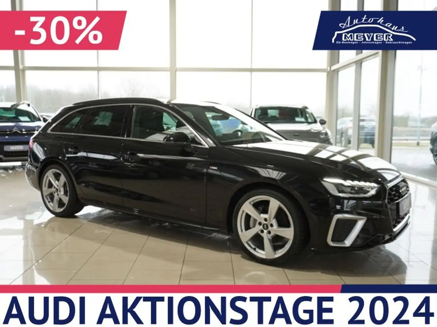 Audi A4 Avant S-Line 40TFSI UPE=63000€! Zwart - 1