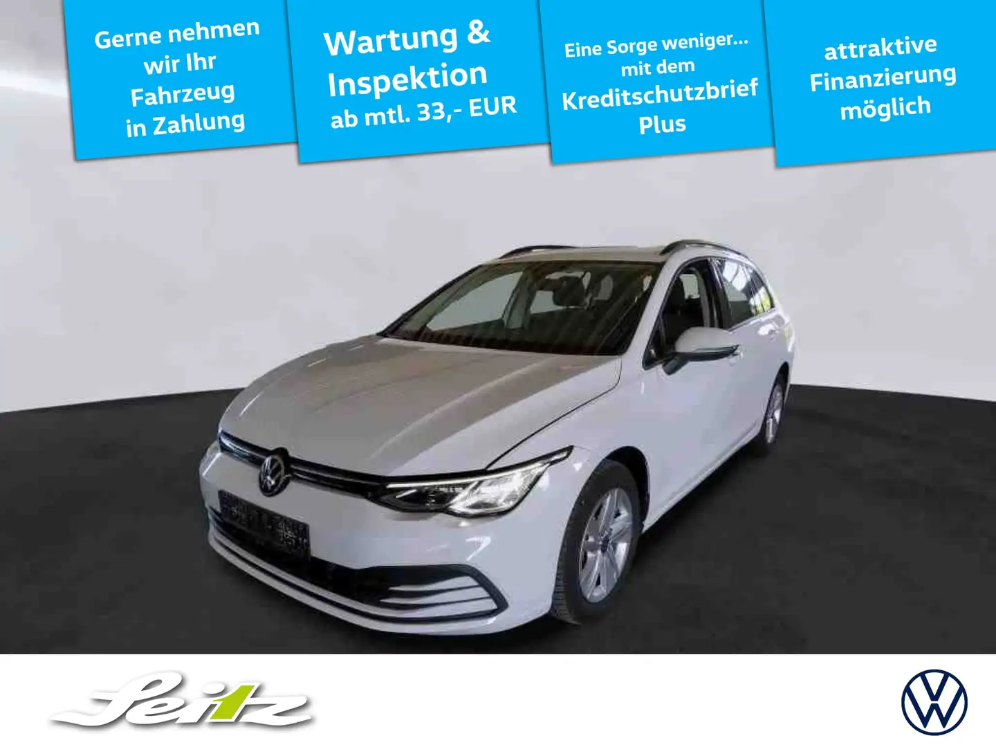 Volkswagen Golf Variant Golf VIII Variant 2.0 TDI Life *LED*PDC*NAVI*SITZH Weiß - 1