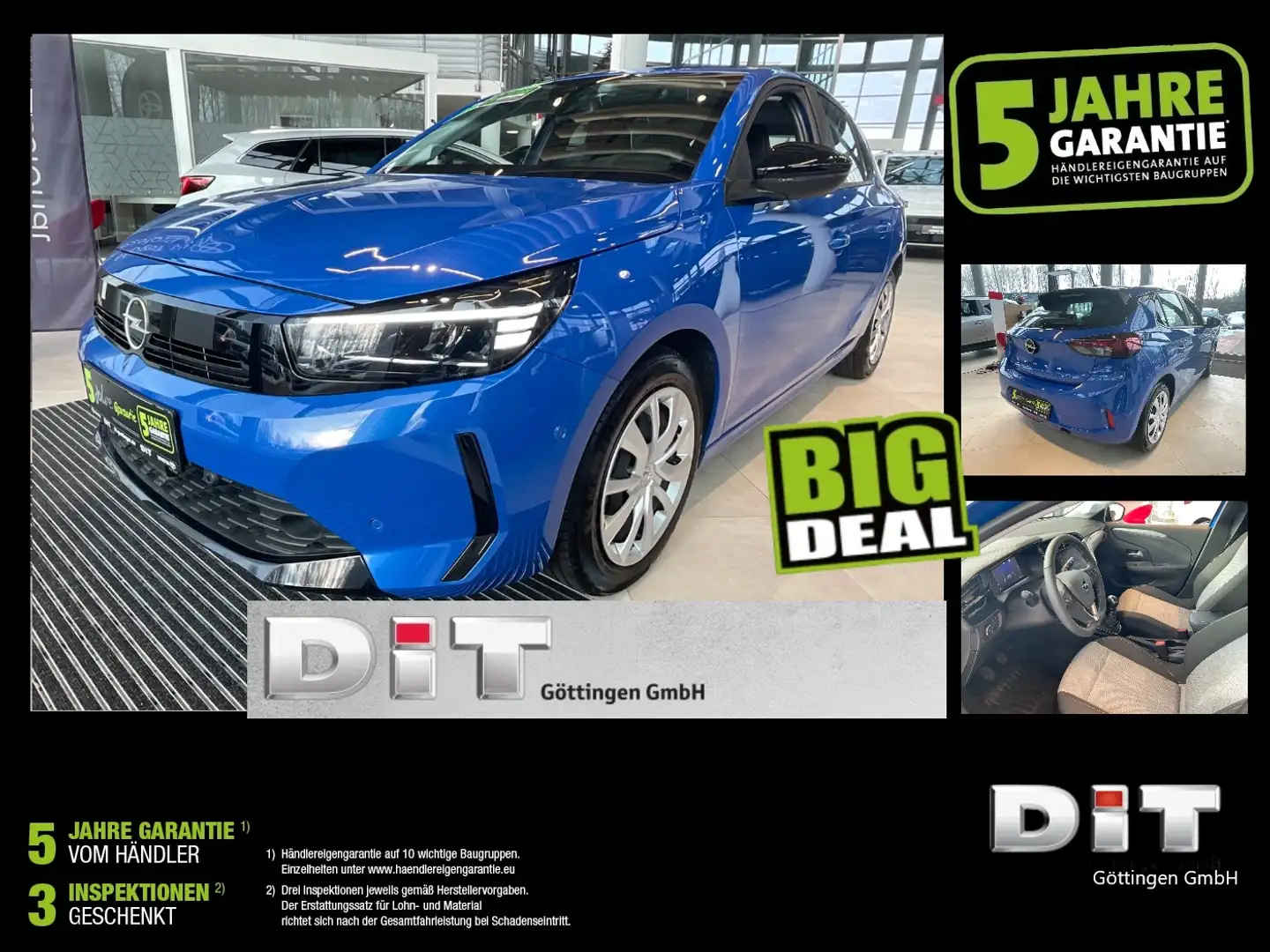 Opel Corsa F 1.2 Turbo Edition LED+SHZ+PDC+SpurH Blau - 1