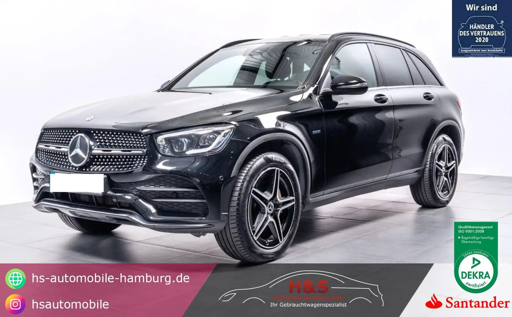Mercedes-Benz GLC 300 de 4Matic AMG-Line*AHK Noir - 1