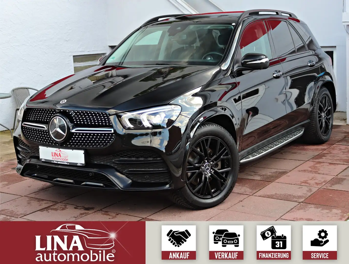 Mercedes-Benz GLE 300 d 4M AMG 1.Hd*PANO*LUFT*360°Kam*AHK*WIDE Schwarz - 1