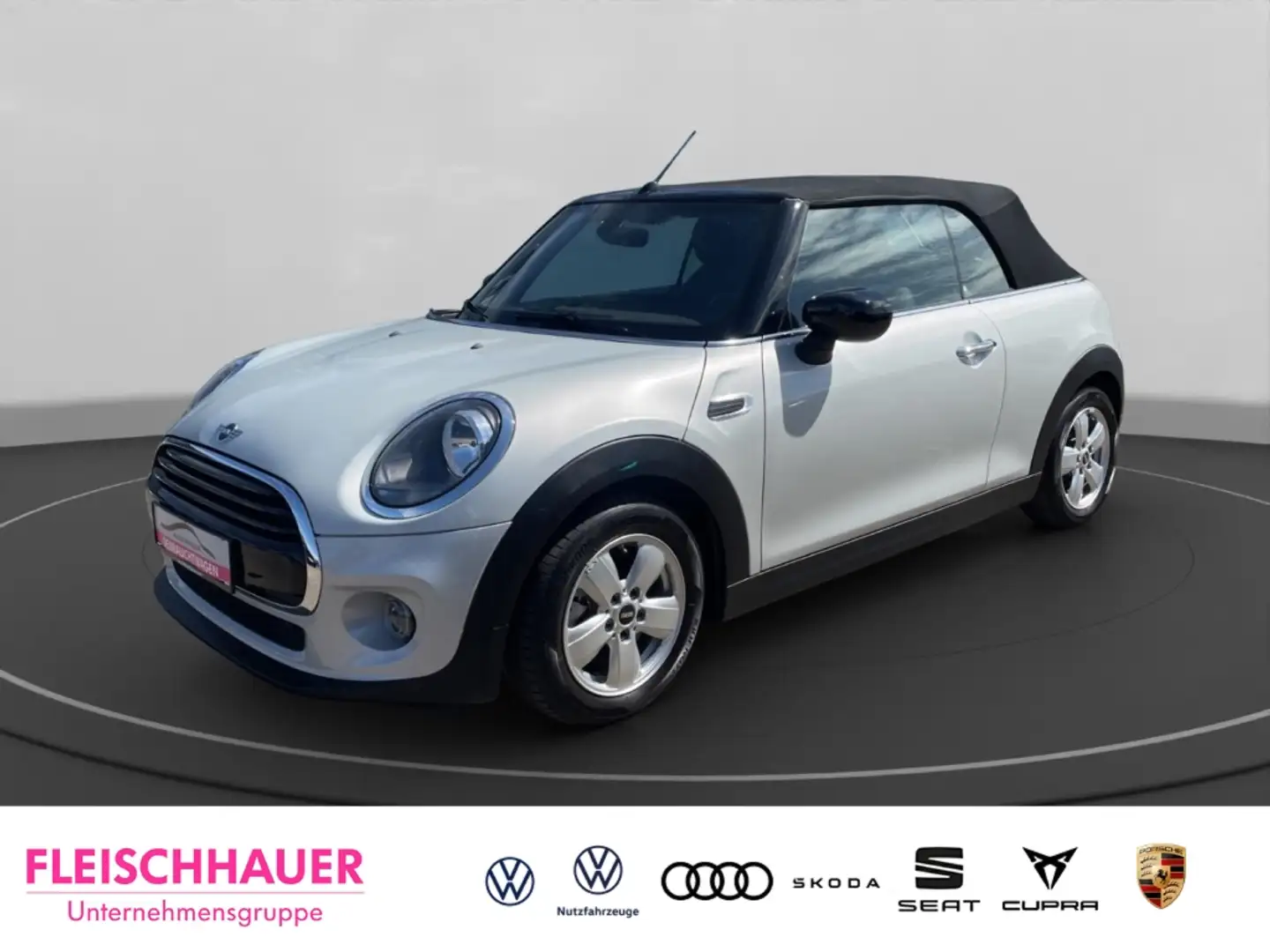 MINI Cooper Cabrio 1.5 El. Verdeck Navi SHZ Keyless Tel.-Vorb. PDC Re Silber - 1