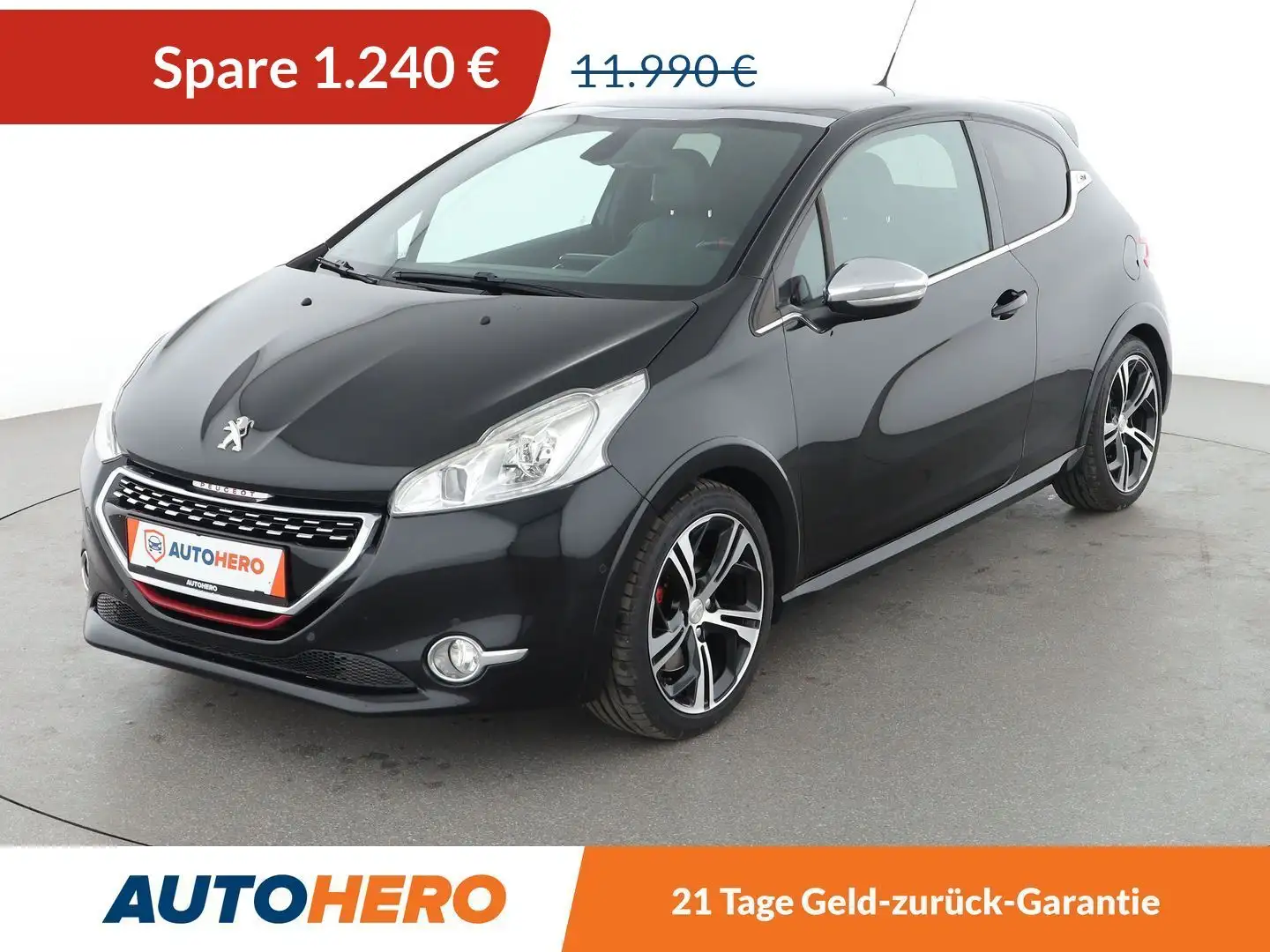 Peugeot 208 1.6 THP GTi *NAVI*PDC*SHZ*TEMPO*ALU*PANO* Schwarz - 1