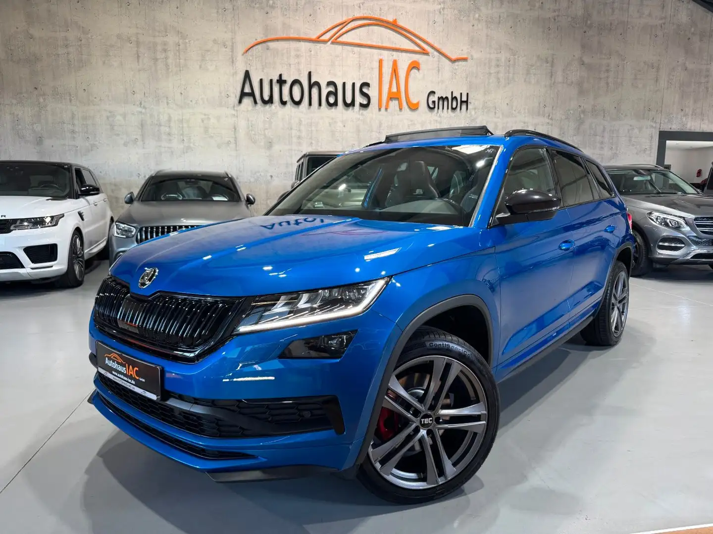 Skoda Kodiaq RS 4x4/PANO/STANDHEIZ/2.HAND/LED/AHK Blauw - 1