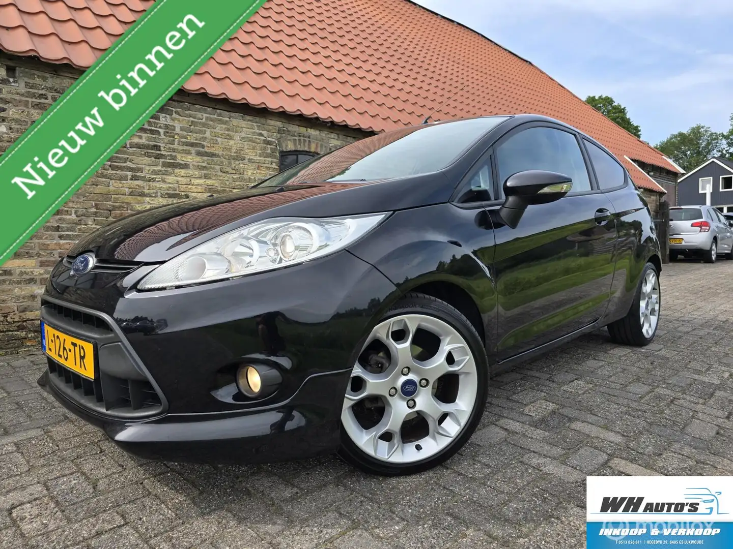 Ford Fiesta 1.6 Sport, Leer, stoelverw. Cruise,voorruit verw Zwart - 1