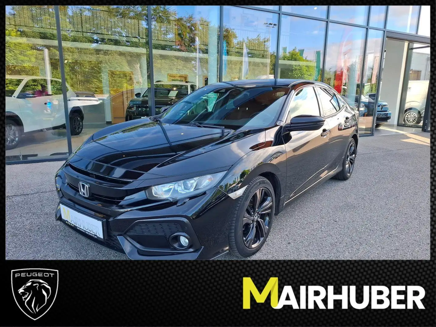Honda Civic 1,0 VTEC Turbo Elegance Schwarz - 1