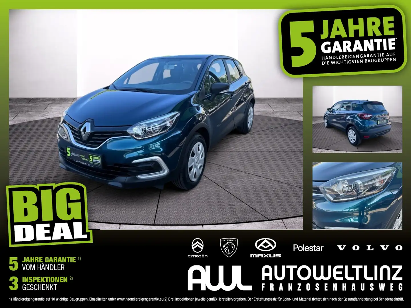 Renault Captur Energy TCe 90 Life PDC+Tempomat Blau - 1