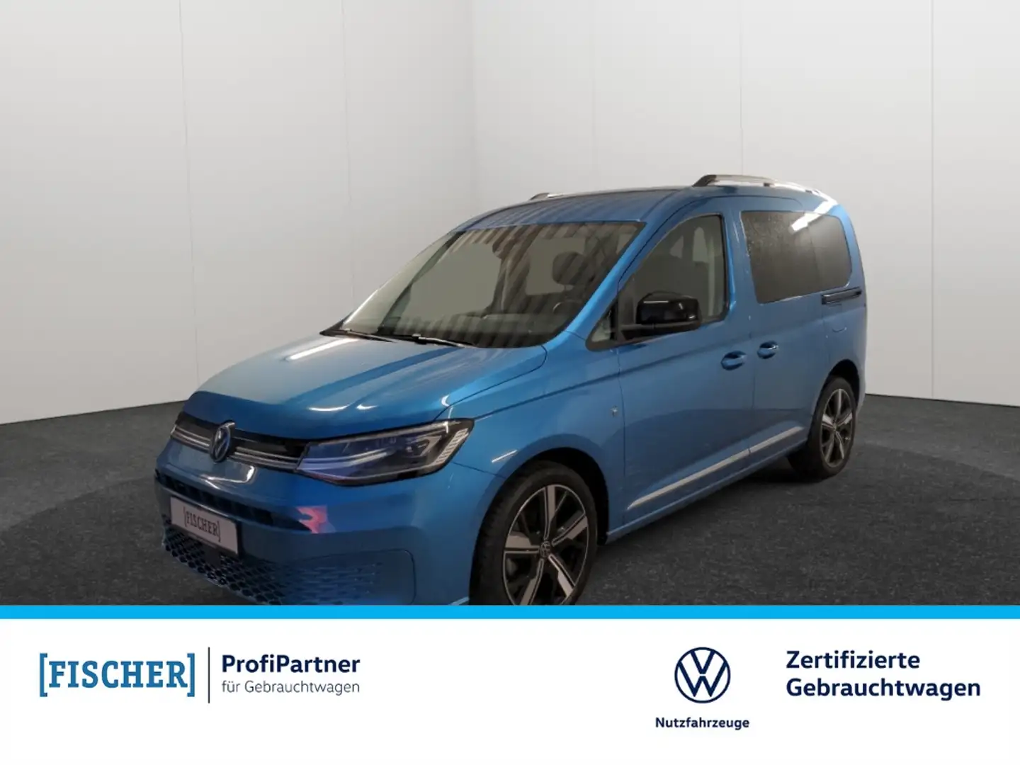 Volkswagen Caddy 2.0TDI DSG Style LED AHK STHZ Navi Rear View ACC Blau - 1