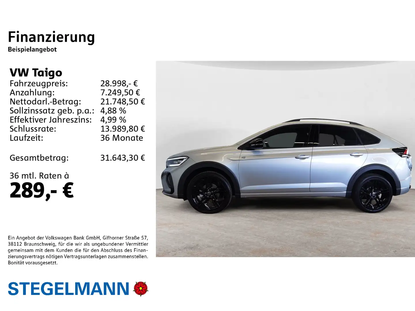 Volkswagen Taigo 1.0 TSI R-Line Silber - 2