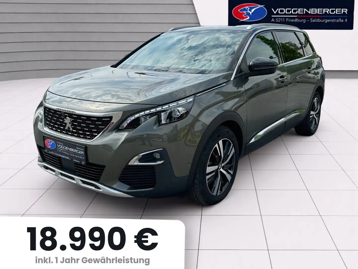 Peugeot 5008 1.5 Blue-HDi GT Line Grau - 1