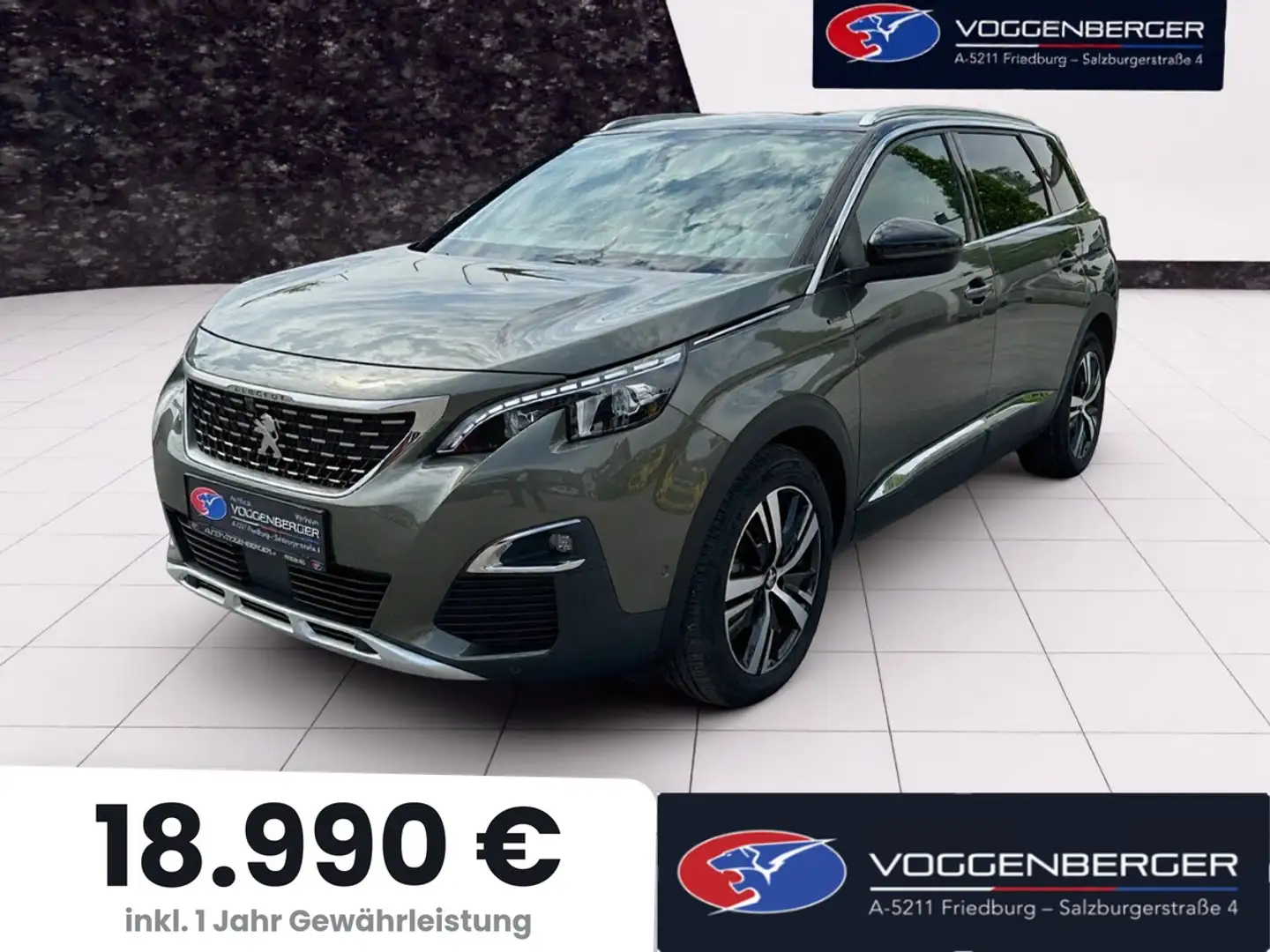 Peugeot 5008 1.5 Blue-HDi GT Line Grau - 1