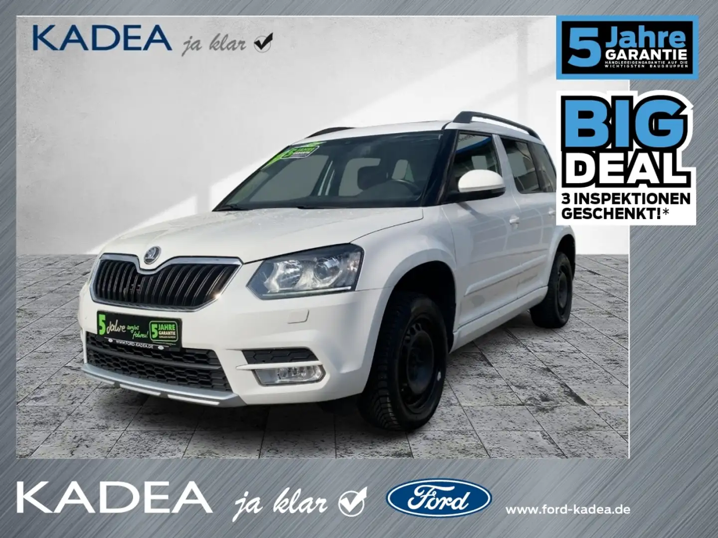 Skoda Yeti 2.0 TDI Elegance 4x4|Schiebedach|Xenon|Navi Blanc - 1