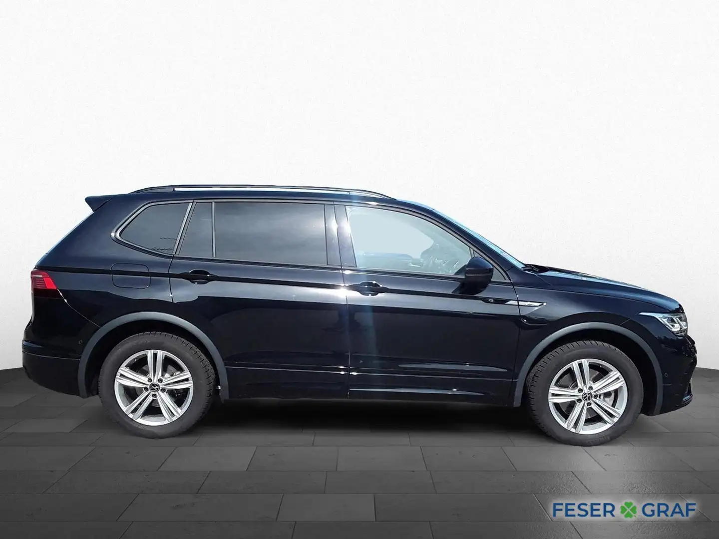 Volkswagen Tiguan Allspace 2.0 TDI R-Line 4M BLACK PANO KAM Schwarz - 2