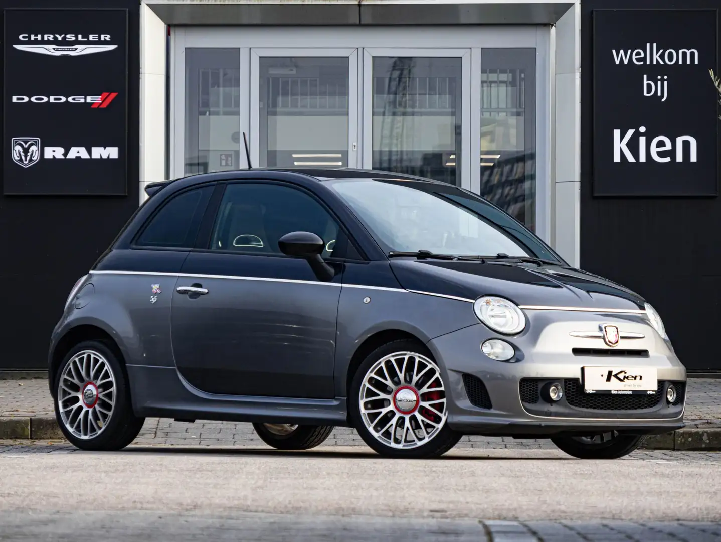 Fiat 500 Abarth 1.4 T-Jet Elaborabile | Leder | Automaat | Schakel Grau - 1