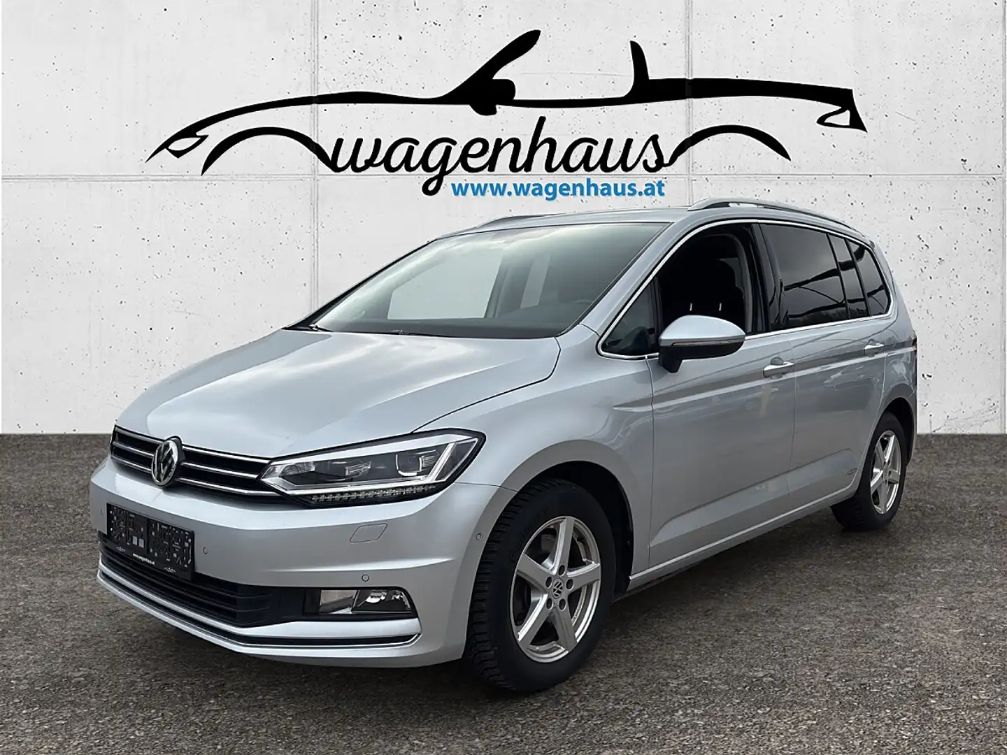 Volkswagen Touran Highline 2,0 TDI, ACC, 7 Sitzer, LED, NAVI, Silber - 1