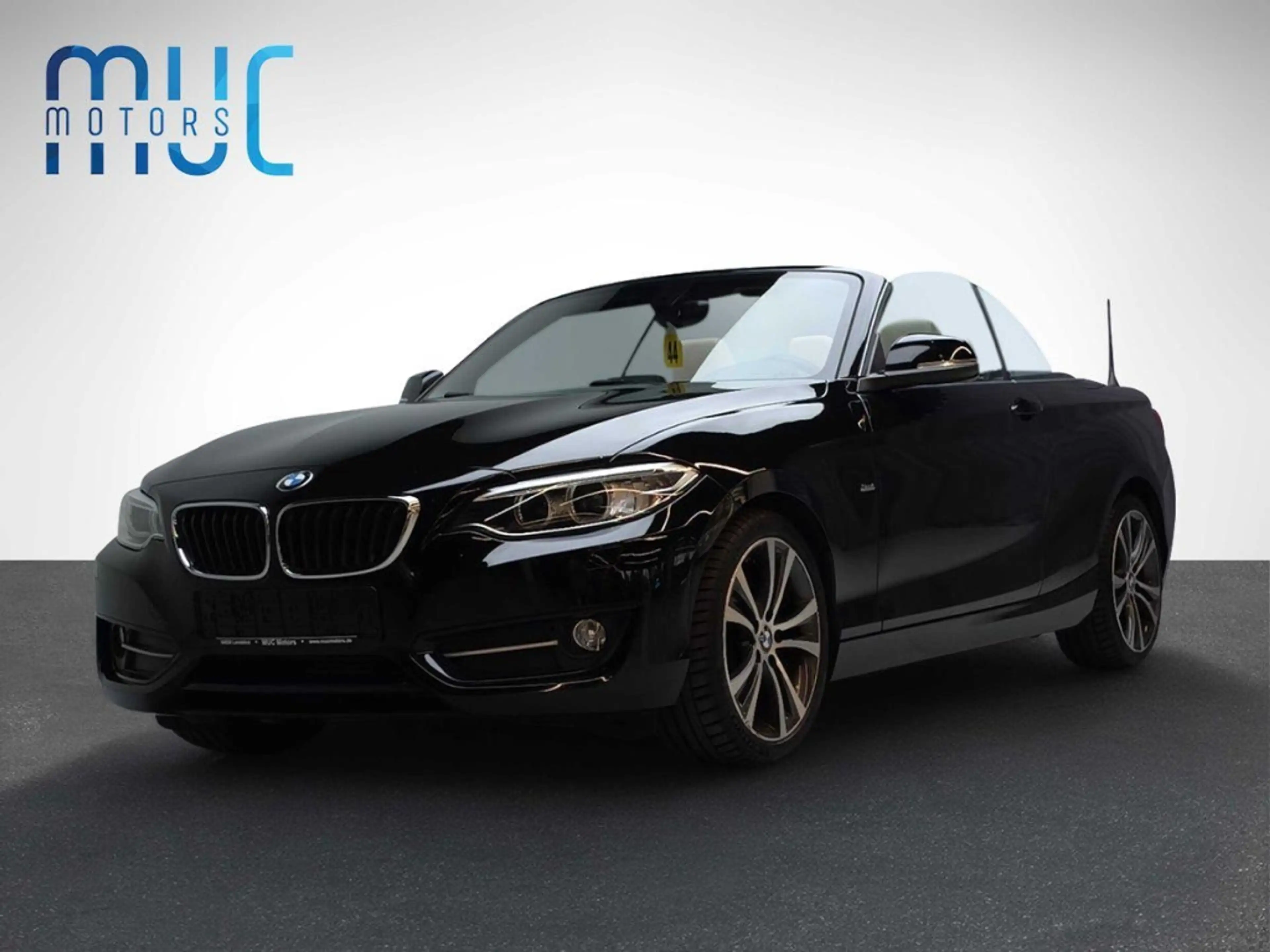 BMW 225 Cabrio 2.0 d Sport Line Schwarz/Beige Xenon