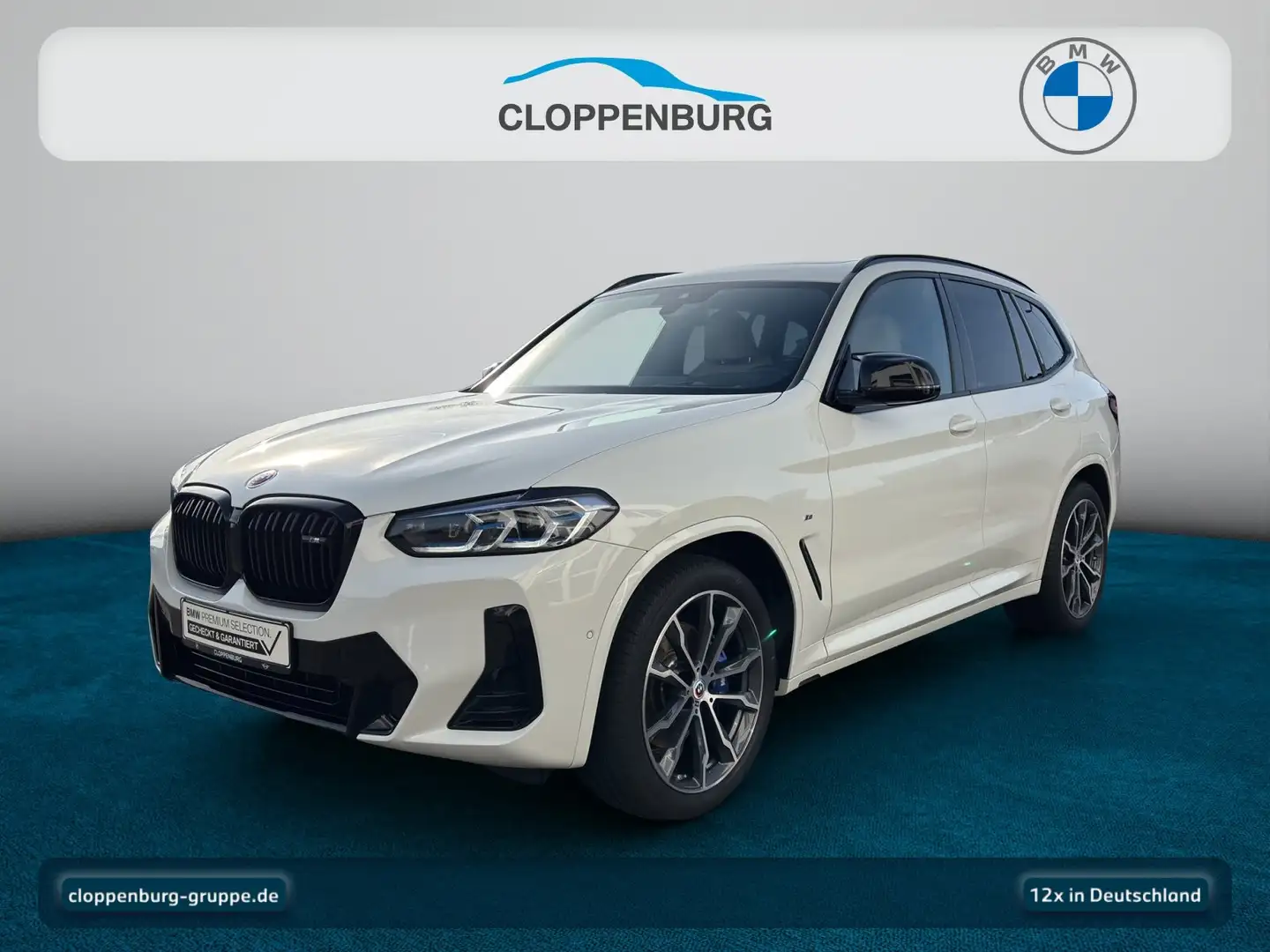 BMW X3 M 40d M Sportpaket Head-Up+AHK+StHz+Navi+Pano Weiß - 1