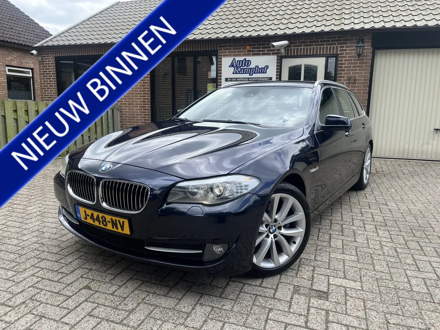 BMW 523 5-serie Touring 523i Executive 6 cil Trekhaak 19" Blauw - 1