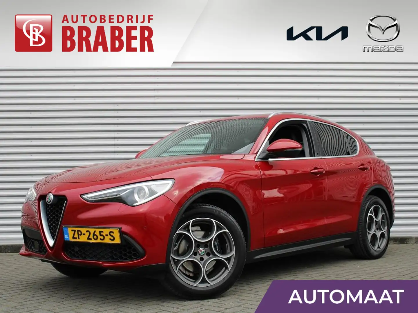 Alfa Romeo Stelvio 2.0 T AWD Super Q4 | Navi | Leer | Cruise | 19" LM Rood - 1