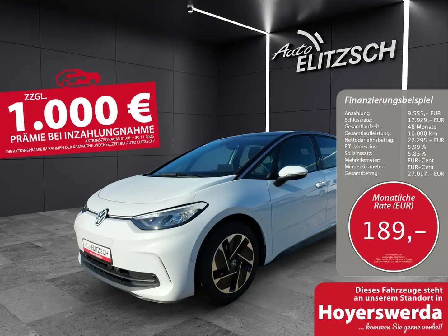 Volkswagen ID.3 Pro LED Navi ACC RFK SH Weiß - 1