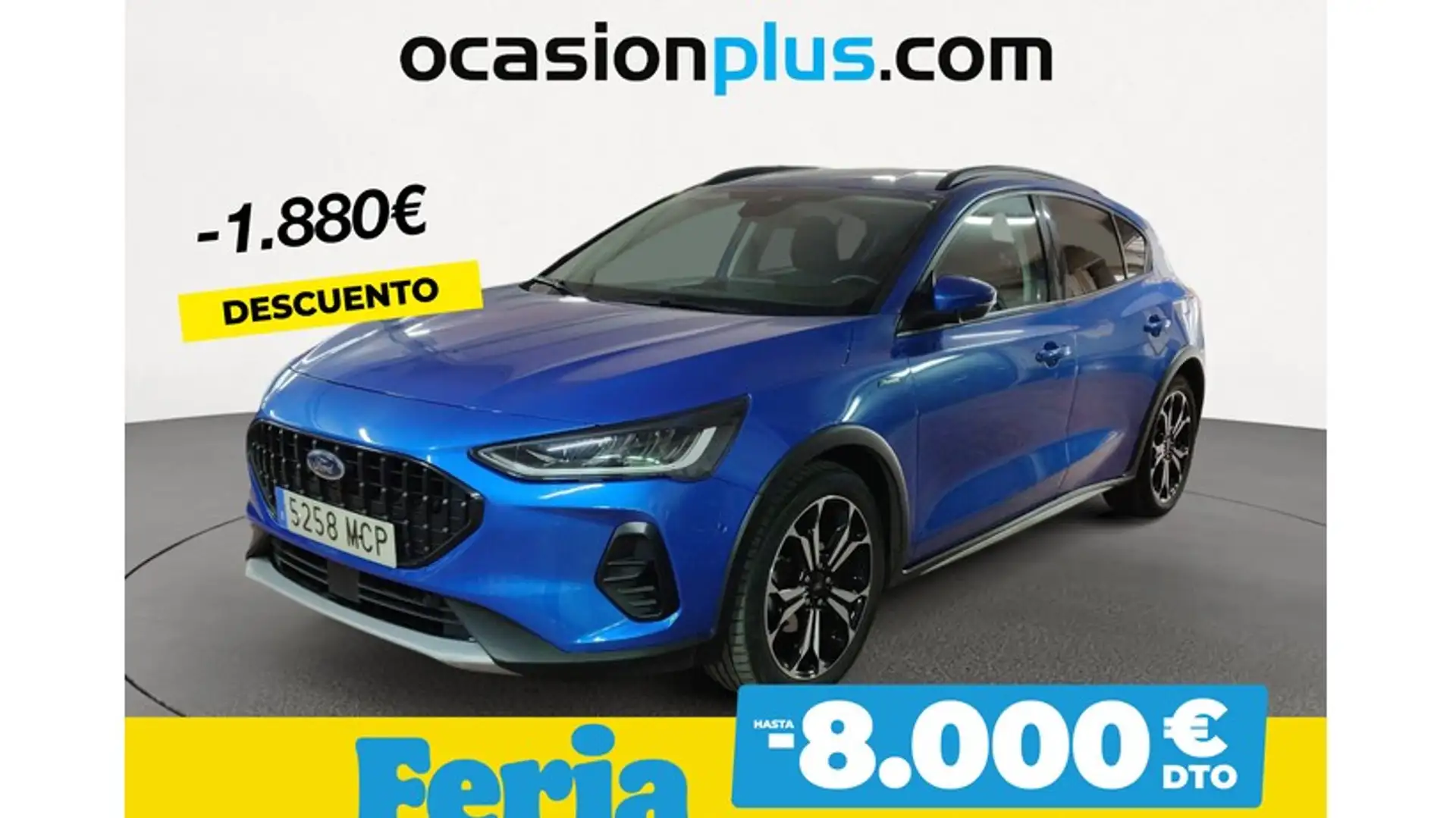 Ford Focus 1.0 Ecoboost MHEV Active X 155 Bleu - 1