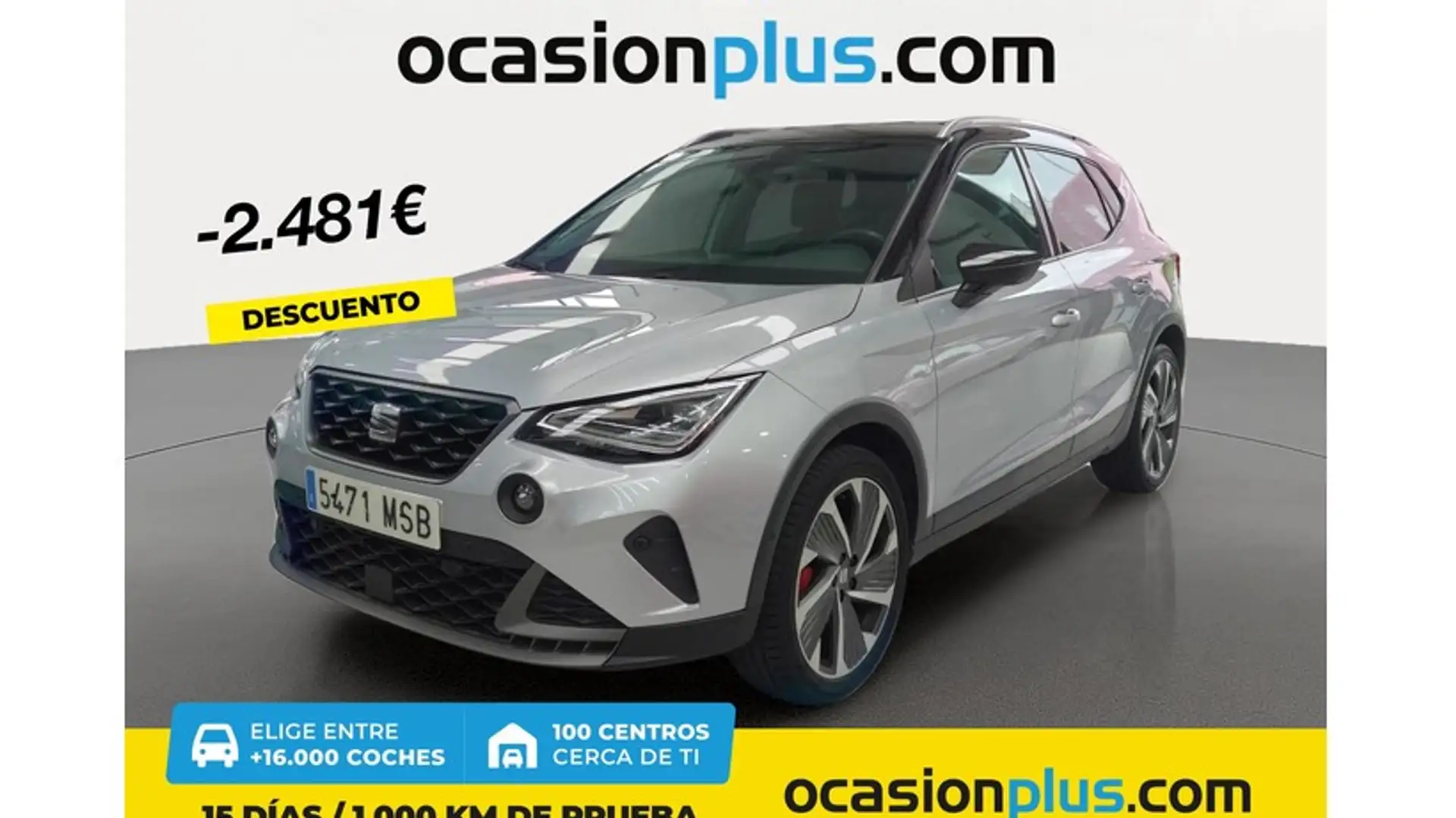 SEAT Arona 1.5 TSI S&S FR DSG7 XM 150 Plateado - 1