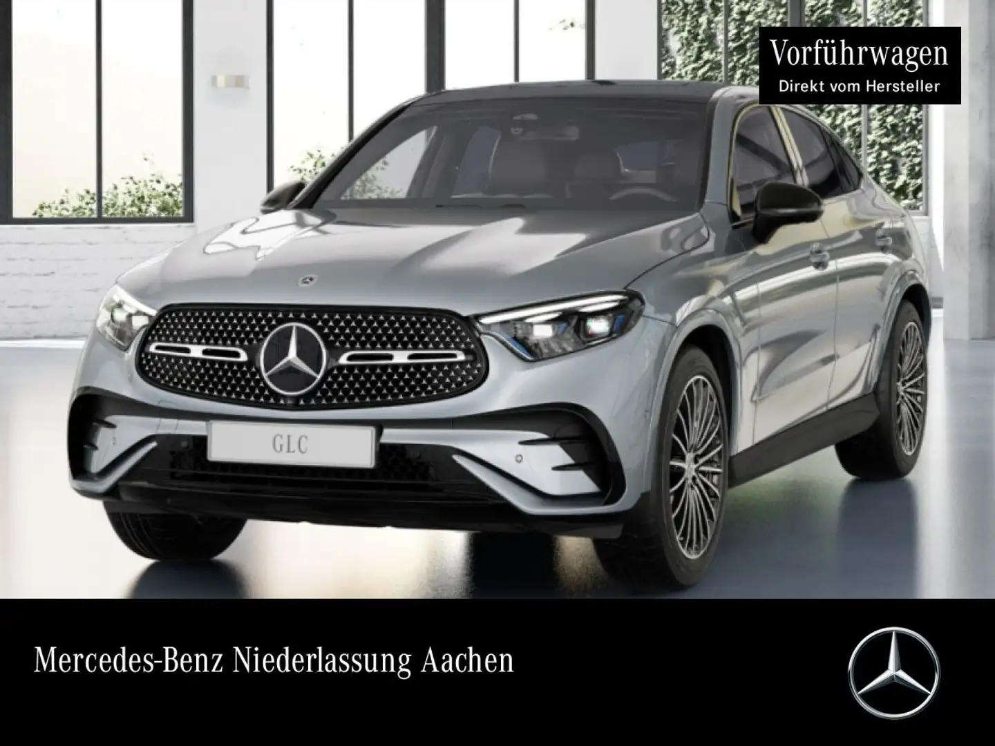 Mercedes-Benz GLC 220 d 4M AMG+NIGHT+PANO+360+AHK+TOTW+KEYLESS Silber - 1