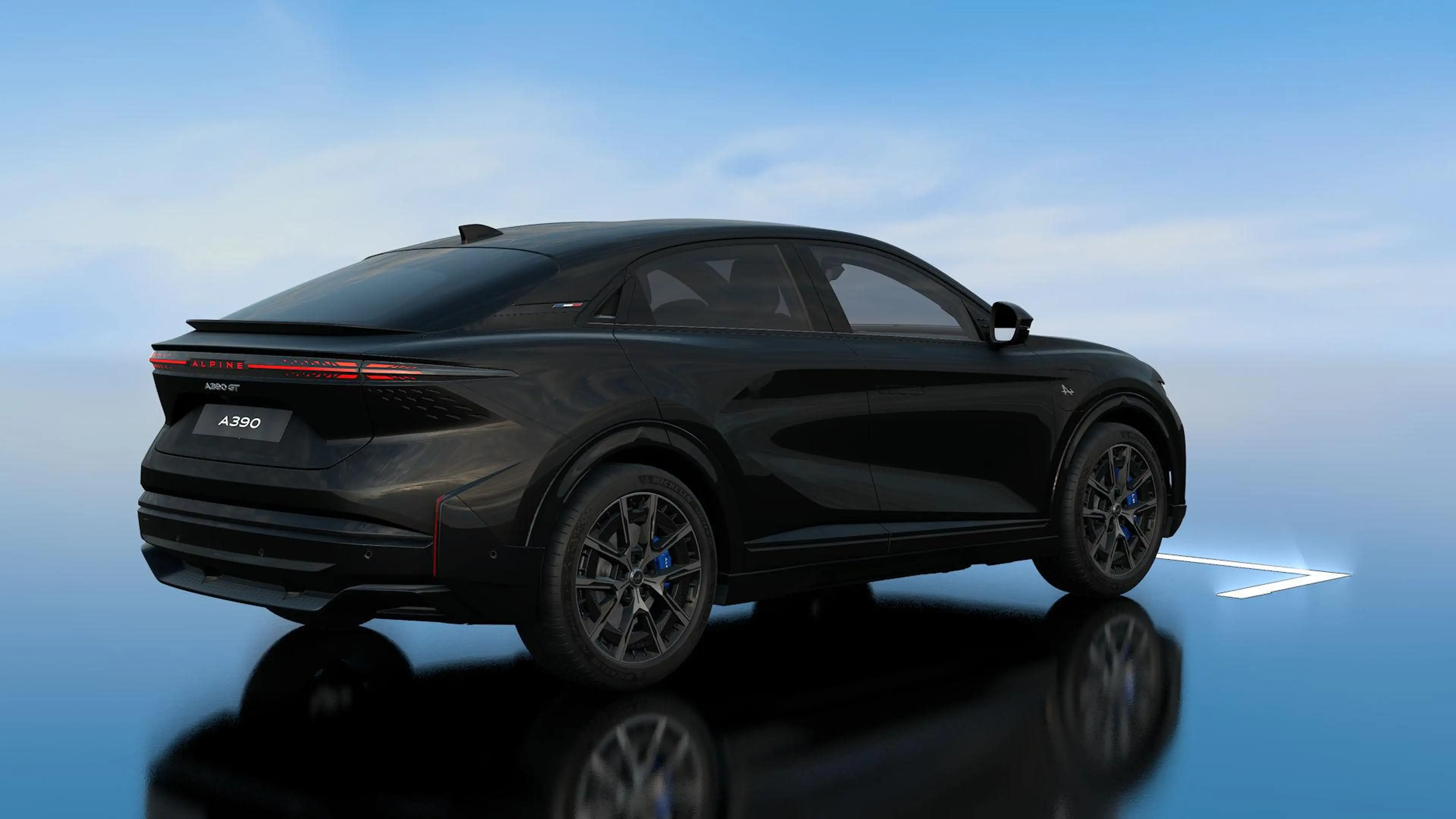 Alpine A390 GT 89kWh Noir Profond | Franse vlag op C-stijl | R — photo 2