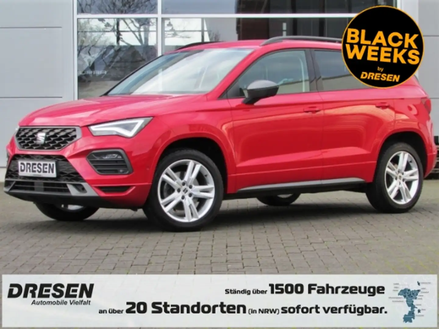 SEAT Ateca EU6d FR 2.0 TDI NAVI DAB KeylessGo 360 Grad Kamera Rouge - 1