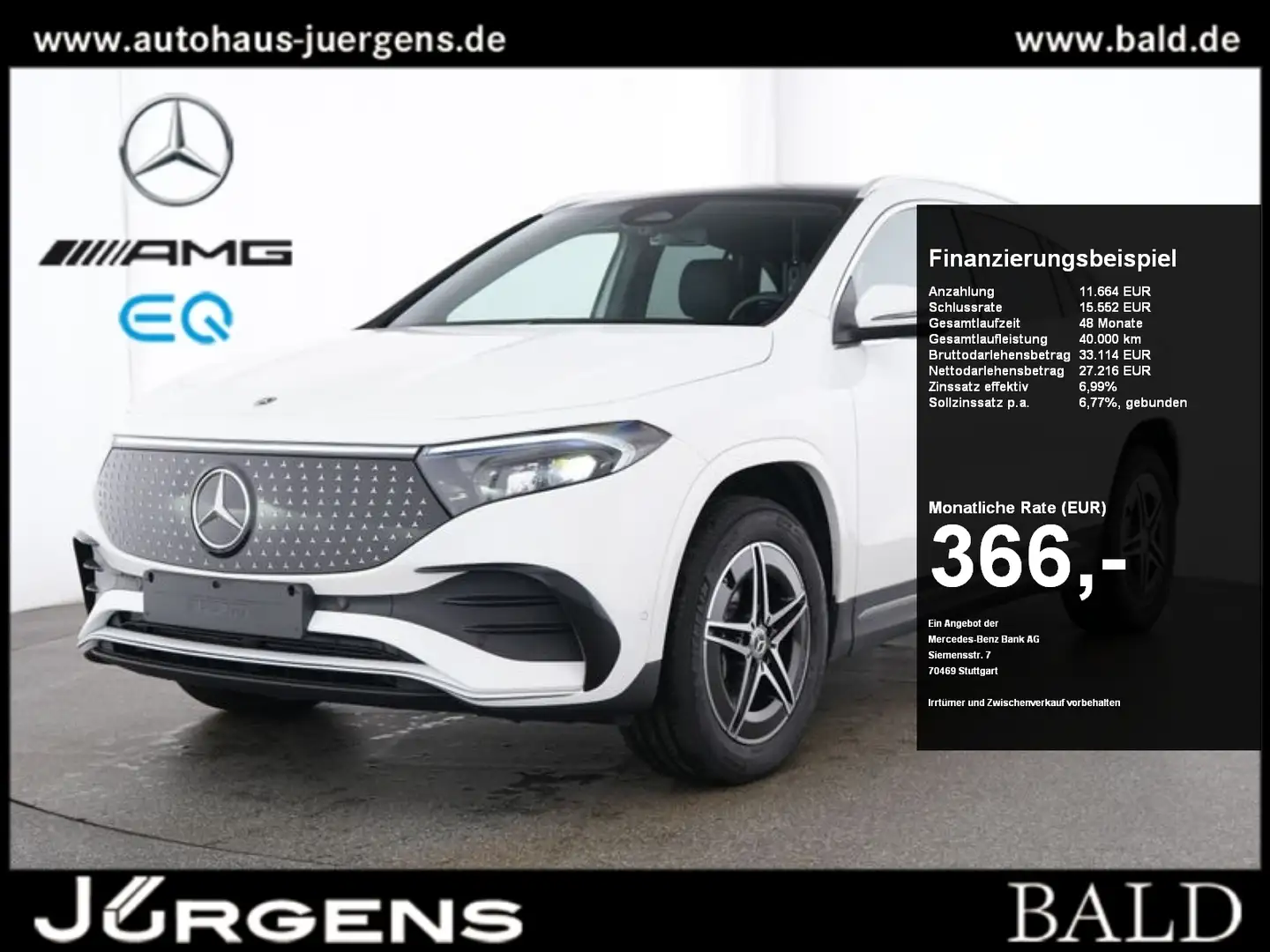 Mercedes-Benz EQA 250 AMG-Sport/LED/Cam/Pano/Totw/Winter/18' Wit - 1