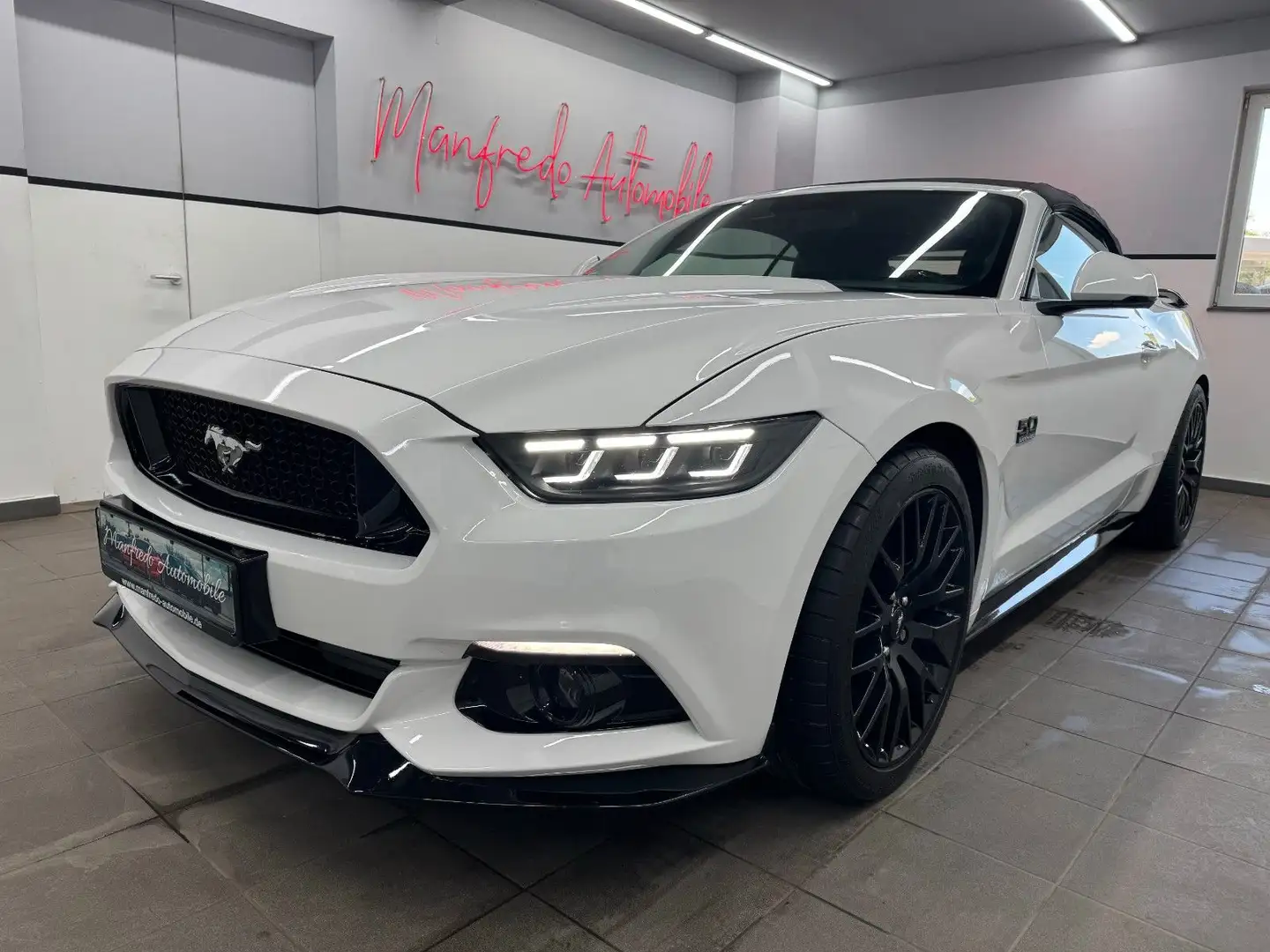 Ford Mustang GT 5.0 Cabrio/EU+COC+Unfallfr/UNIKAT/R19 Weiß - 1