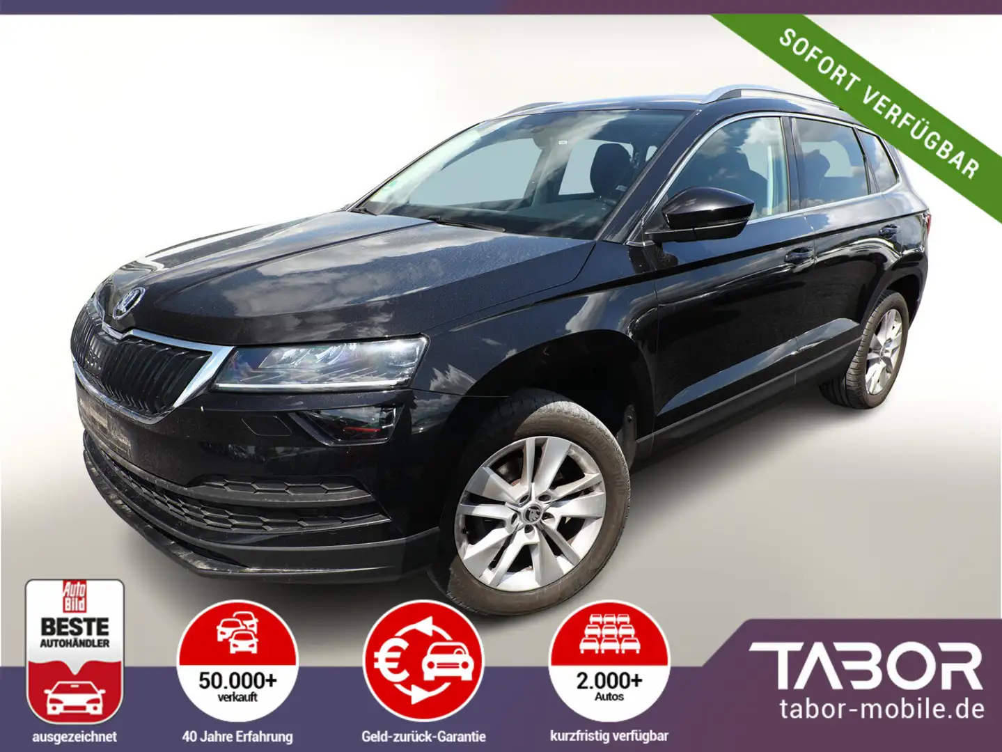 Skoda Karoq 1.5 TSI 150 DSG Style LED Nav Kam EHK PDC Schwarz - 1