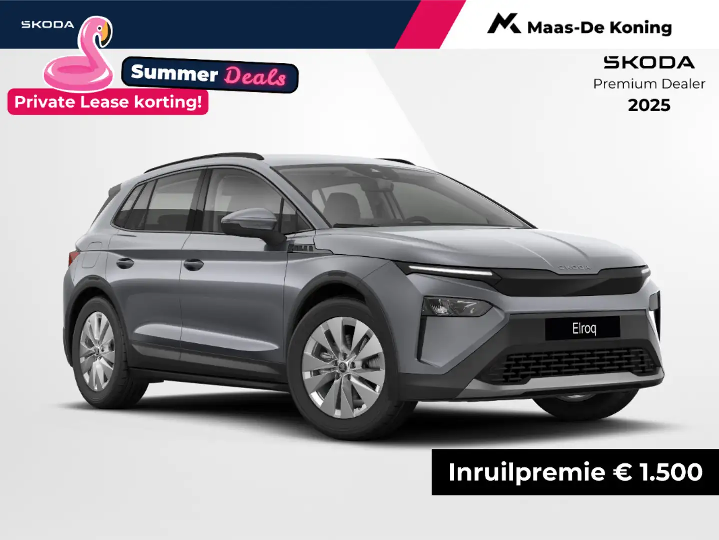 Skoda Elroq Selection Elektromotor 125 kW / 170 PK 1 versn. au Grijs - 1