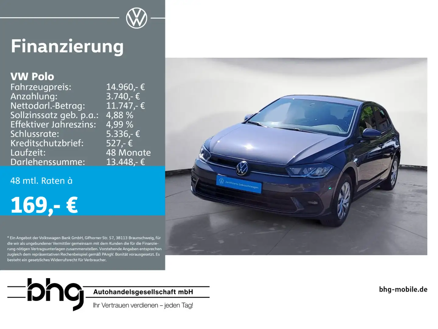 Volkswagen Polo 1.0 Fresh Grigio - 1