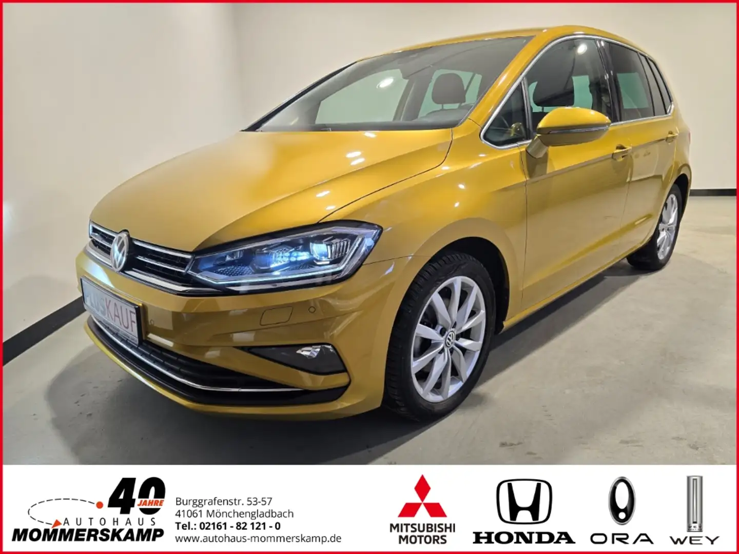 Volkswagen Golf Sportsvan VII Highline 1.5 TSI ACT+AHK+Massagesitze+SitzHZG+ Jaune - 1
