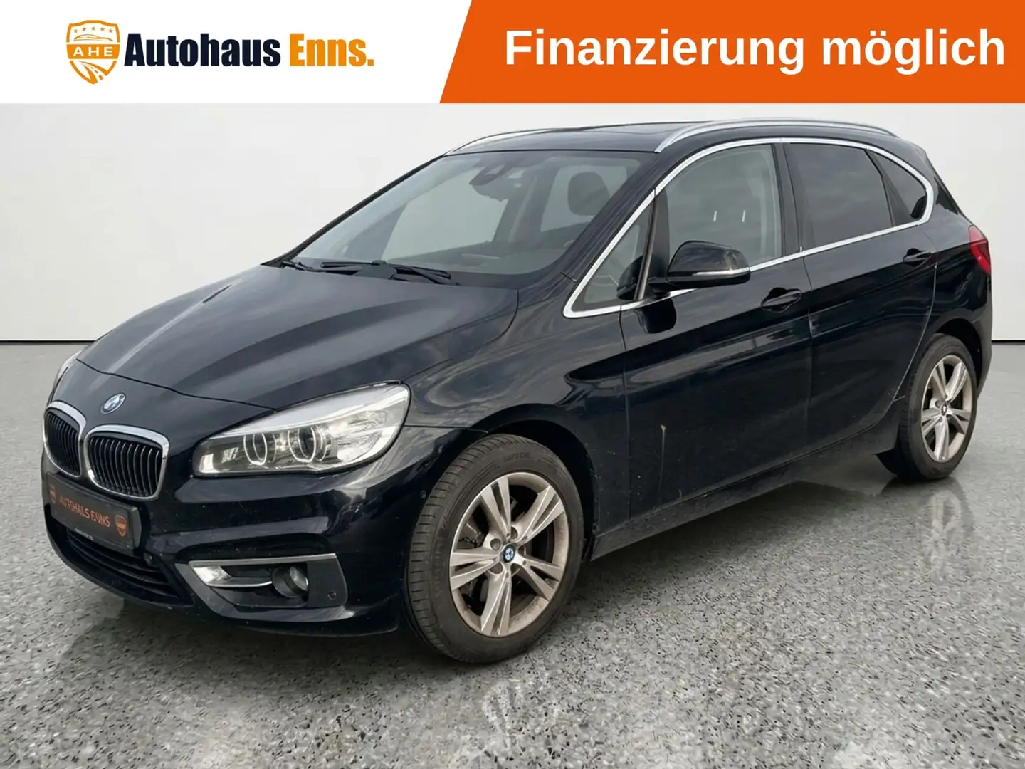 BMW 220 Automatik / Panorama / Navi / Xenon / Sitzheiz. / Lederlenkr. / Klima 2-Zonen / 2-Zonen-Klima / Tempomat / MFL Schwarz - 1