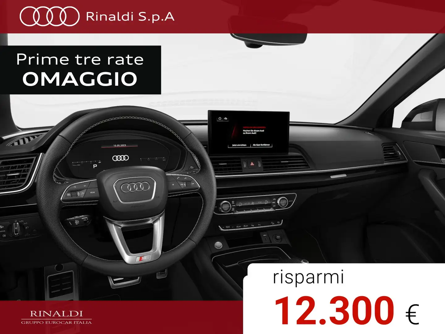 Audi Q5 40 2.0 tdi mhev 12v identity black quattro s-troni Grigio - 2