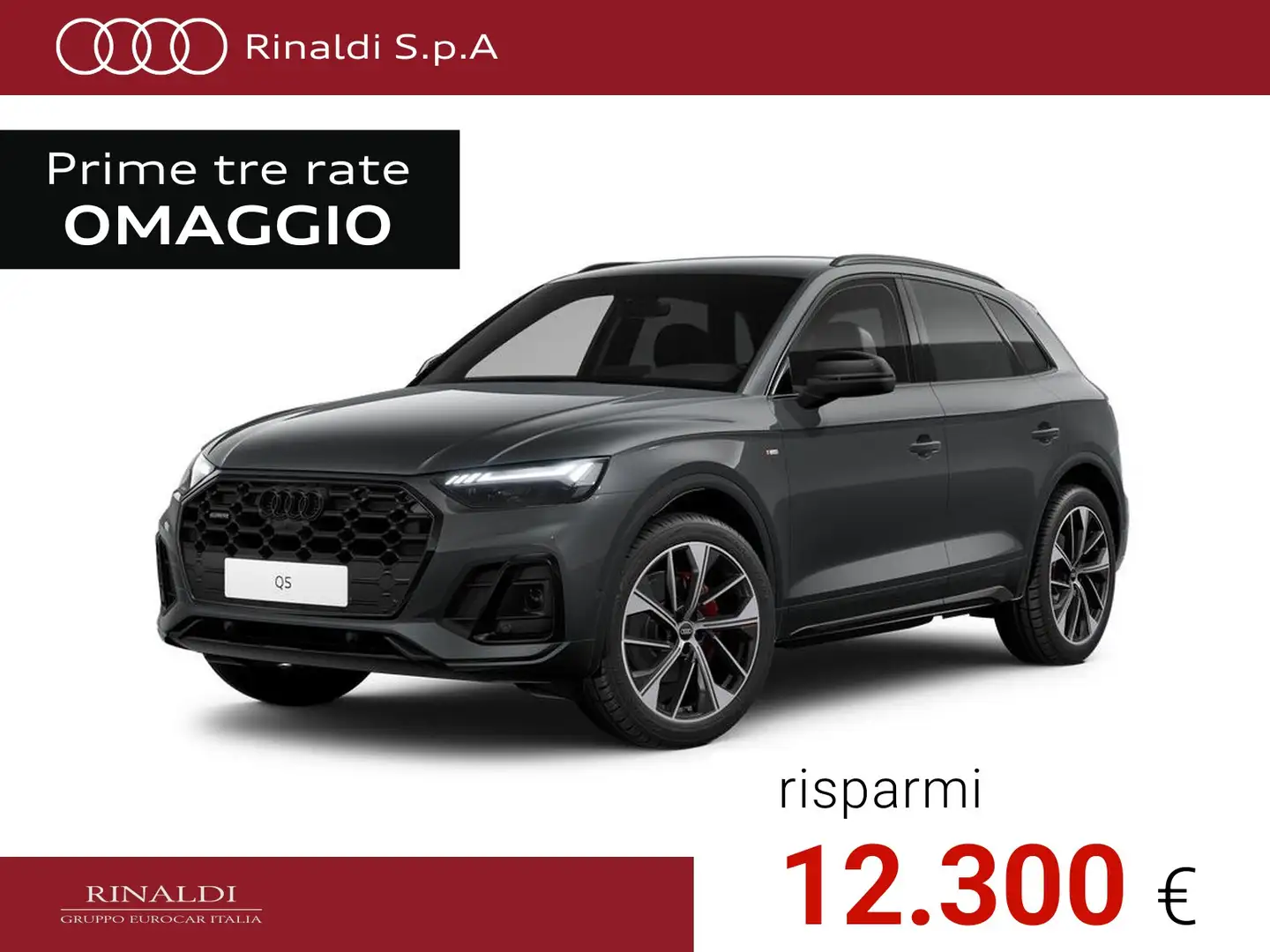 Audi Q5 40 2.0 tdi mhev 12v identity black quattro s-troni Grigio - 1
