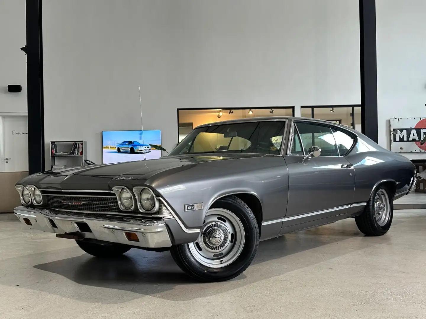 Chevrolet Chevelle Malibu V8 Coupe*H-Kennzeichen,Oldtimer* Grau - 1