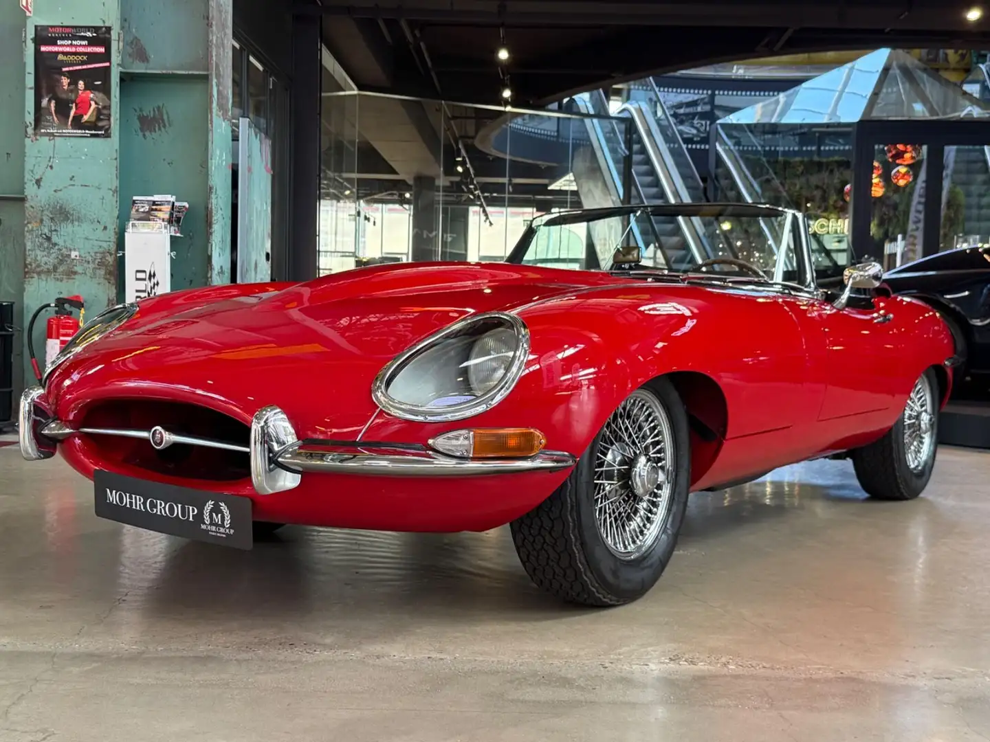 Jaguar E-Type S1 Cabrio 4,2L/Servolenkung/5-Gang/ 2+ Rot - 2