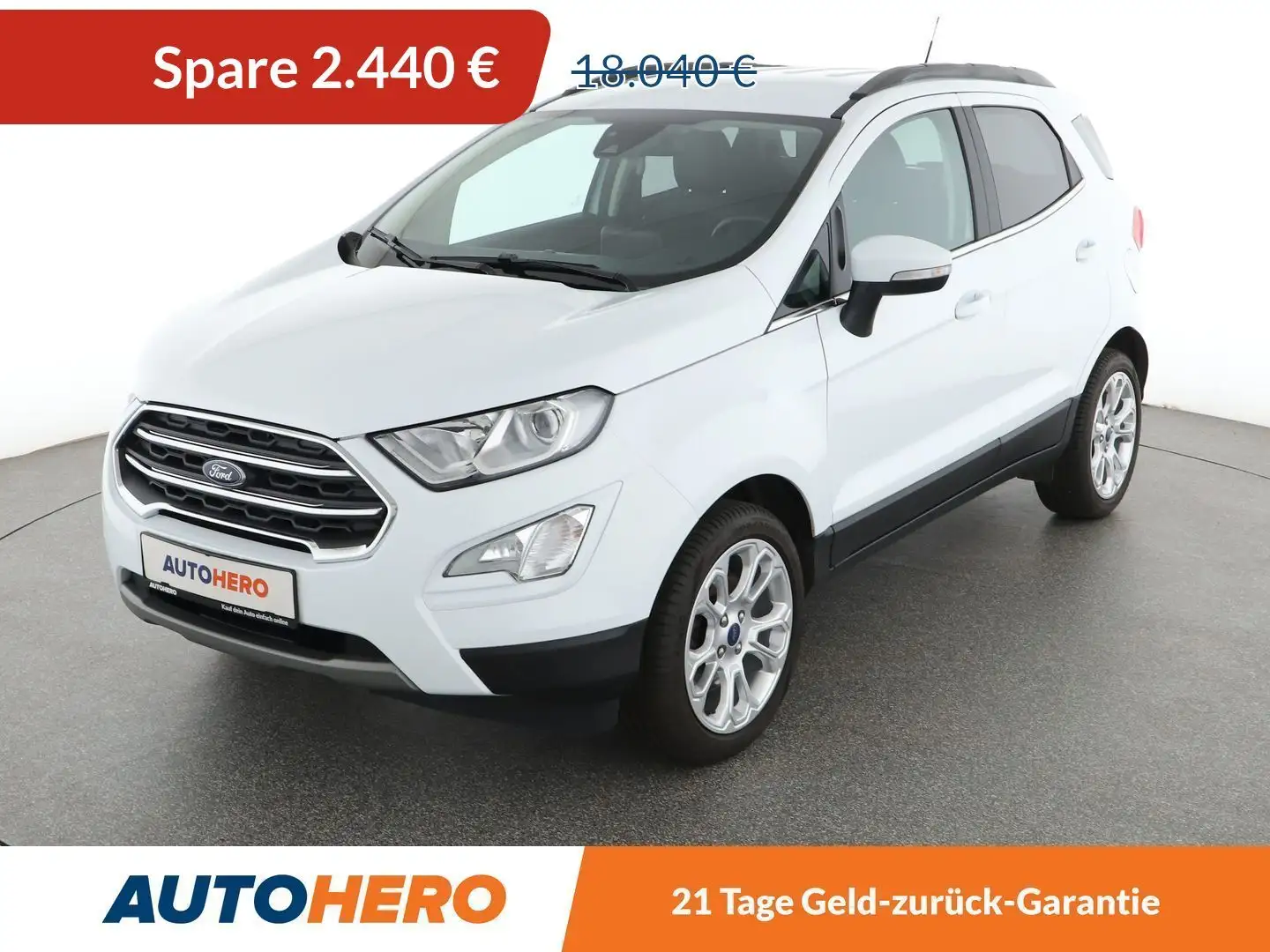 Ford EcoSport 1.0 EcoBoost Titanium*TEMPO*PDC*SHZ*AHK* Weiß - 1